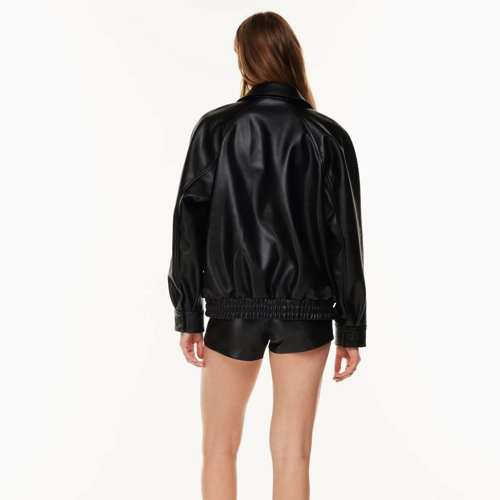 ARITZIA - VEGAN LEATHER BOMBER JACKET - FALCON JACKET